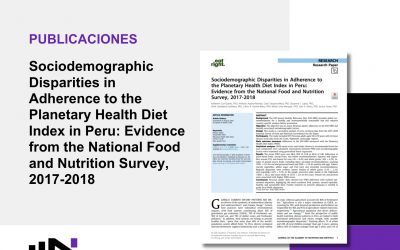 Publicaciones IIN | Disparidades sociodemográficas en la adherencia a la Dieta de Salud Planetaria en el Perú